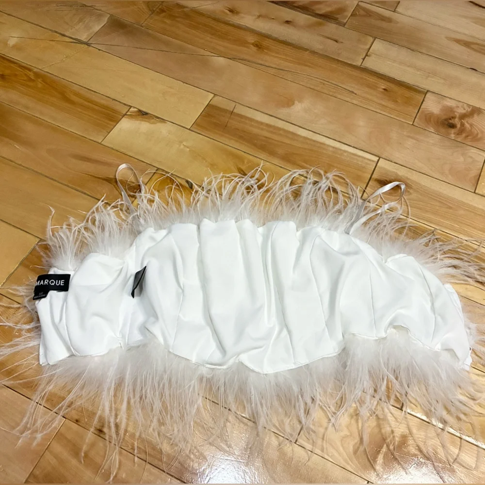 Lamarque Zaina Feather Bustier - Picture 5 of 9